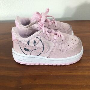 Nike Air Force 1 LV8 Have A Nike Day Pink Suede Smiley Face Sneakers Size 5C
